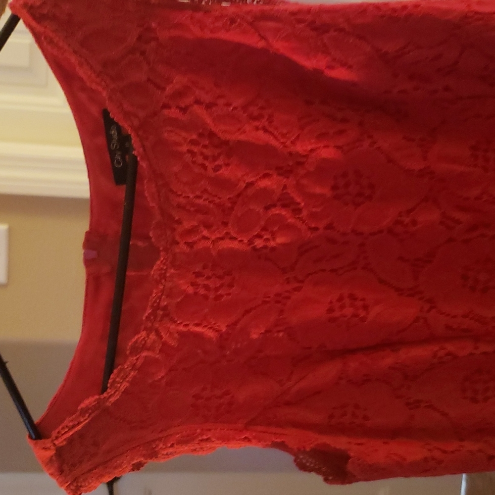 Red city studio dress